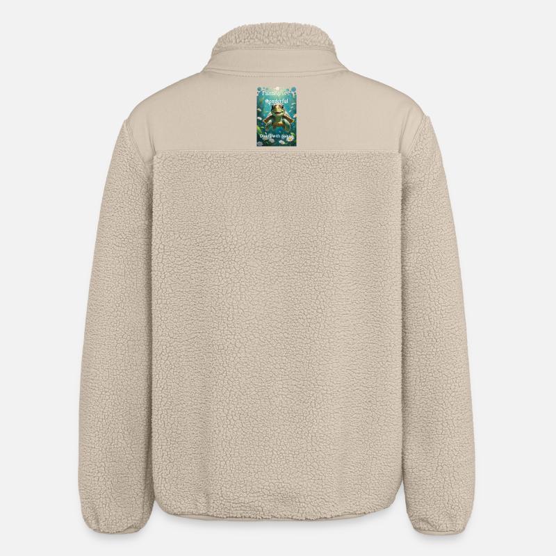 Plongées sous-marines avec des marguerites - Veste sherpa unisexe coupe décontractée Stanley/Stella - beige