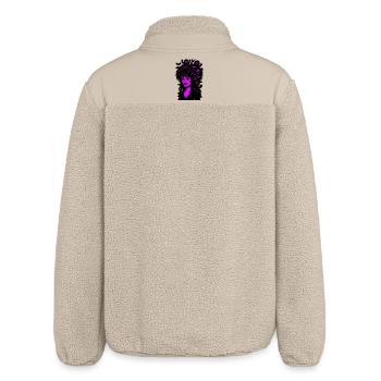 Vampir-Lady mit Superhair! - Relaxed Fit Unisex Sherpajacke von Stanley/Stella - Beige - Hinten