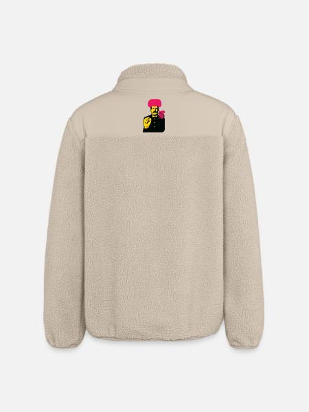 Strange Art Man - Relaxed Fit Unisex Sherpajacke von Stanley/Stella - Beige