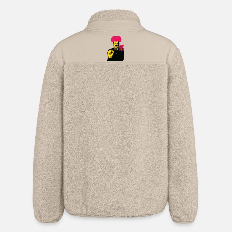 Homme d’art étrange - Veste sherpa unisexe coupe décontractée Stanley/Stella - beige