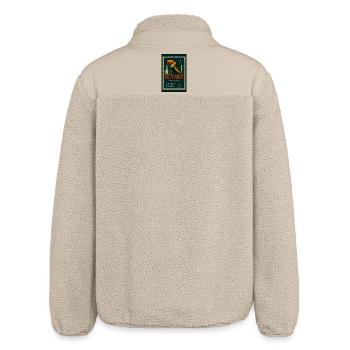 Toucans et fusées Guyane - Veste sherpa unisexe coupe décontractée Stanley/Stella - beige - Dos