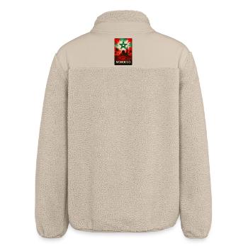 Marokko – Wüste & Magie des Orients - Relaxed Fit Unisex Sherpajacke von Stanley/Stella - Beige - Hinten