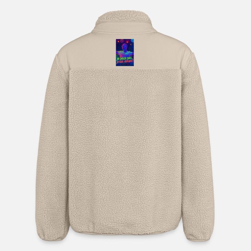 techno - Relaxed Fit Unisex Sherpa Jacket by Stanley/Stella - beige