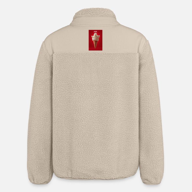 Chill Ghost Eiswaffel - Relaxed Fit Unisex Sherpajacke von Stanley/Stella - Beige