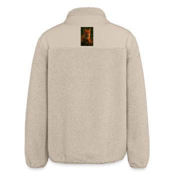 Wilde Tiere, Fuchs - Relaxed Fit Unisex Sherpajacke von Stanley/Stella - Beige - Hinten