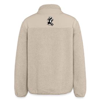Rat Singer with Microphone - Relaxed Fit Unisex Sherpa Jacket by Stanley/Stella - beige - Back