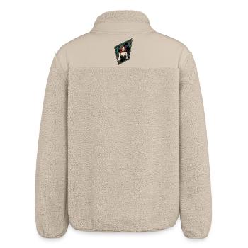 Ingwer-Pin-up mit Vampir - Relaxed Fit Unisex Sherpajacke von Stanley/Stella - Beige - Hinten