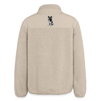 American Akita Holly - Relaxed Fit Unisex Sherpa Jacket by Stanley/Stella - beige - Back