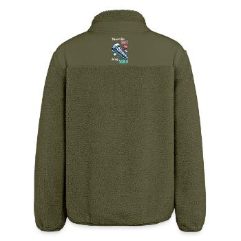Funny Screwing Nut Pair Design - Relaxed Fit Unisex Sherpa Jacket by Stanley/Stella - khaki - Back