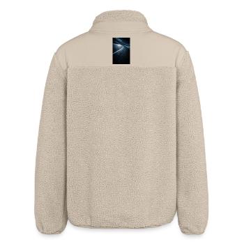 Route de Minuit Courbe Néon - Veste sherpa unisexe coupe décontractée Stanley/Stella - beige - Dos