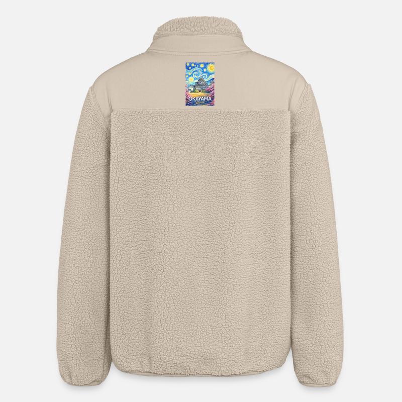 Okayama Japan - Stanley/Stella unisex sherpajakke afslappet pasform - beige