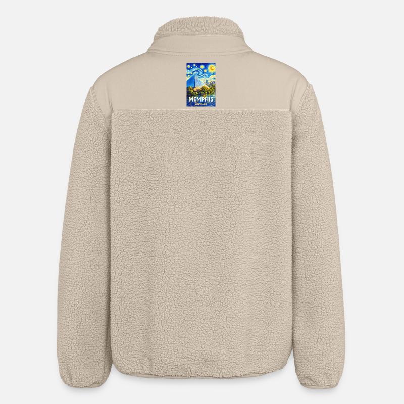 Memphis Tennessee - Relaxed Fit Unisex Sherpajacke von Stanley/Stella - Beige
