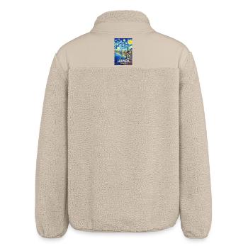 Luanda Evening Star Coastal Poetry - Relaxed Fit Unisex Sherpa Jacket by Stanley/Stella - beige - Back