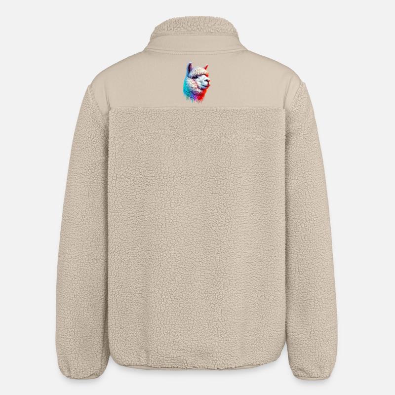 Alpaca - Relaxed Fit Unisex Sherpa Jacket by Stanley/Stella - beige