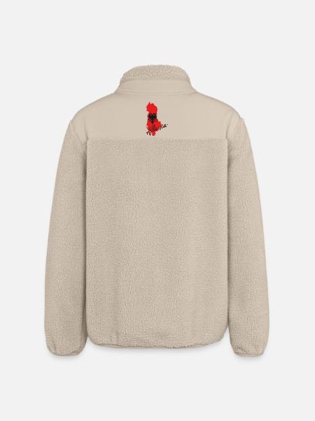 Drapeau albanais, fierté albanaise - Veste sherpa unisexe coupe décontractée Stanley/Stella - beige
