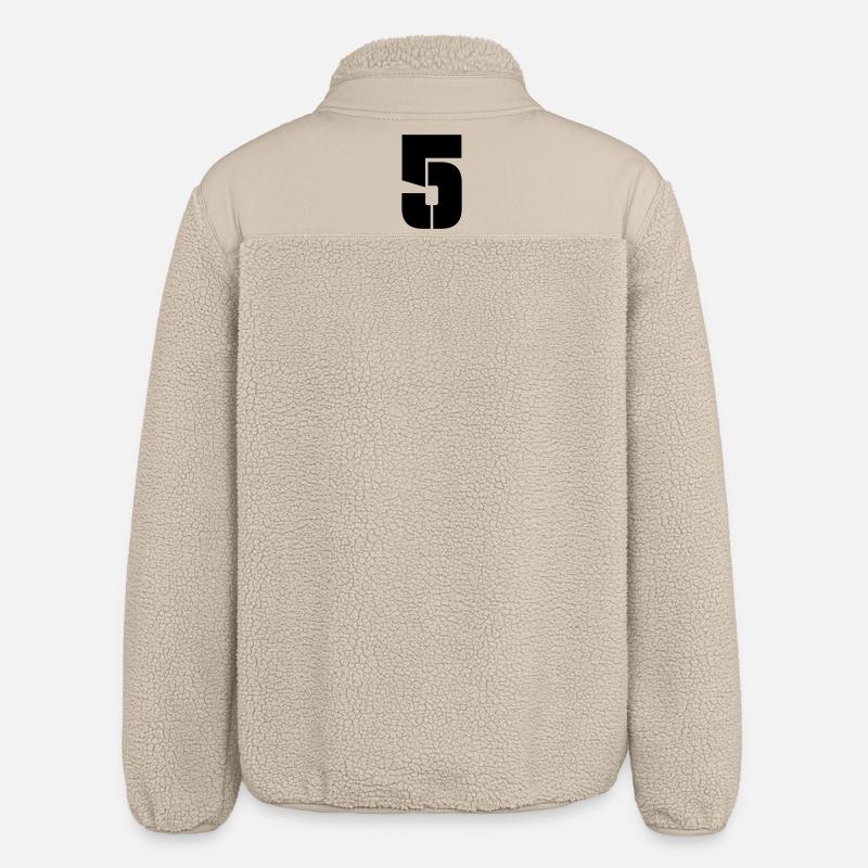5 - Relaxed Fit Unisex Sherpa Jacket by Stanley/Stella - beige