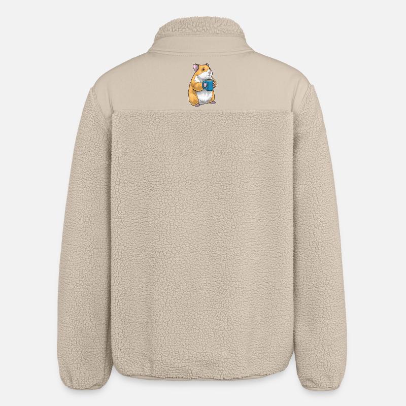 Tasse de café pour hamster - Veste sherpa unisexe coupe décontractée Stanley/Stella - beige