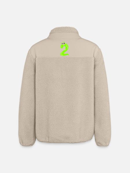 DinoZahl Zwei - Relaxed Fit Unisex Sherpajacke von Stanley/Stella - Beige