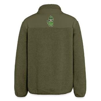 wütender Dino - Relaxed Fit Unisex Sherpajacke von Stanley/Stella - Khaki - Hinten
