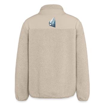 Windspiel auf hoher See - Relaxed Fit Unisex Sherpajacke von Stanley/Stella - Beige - Hinten