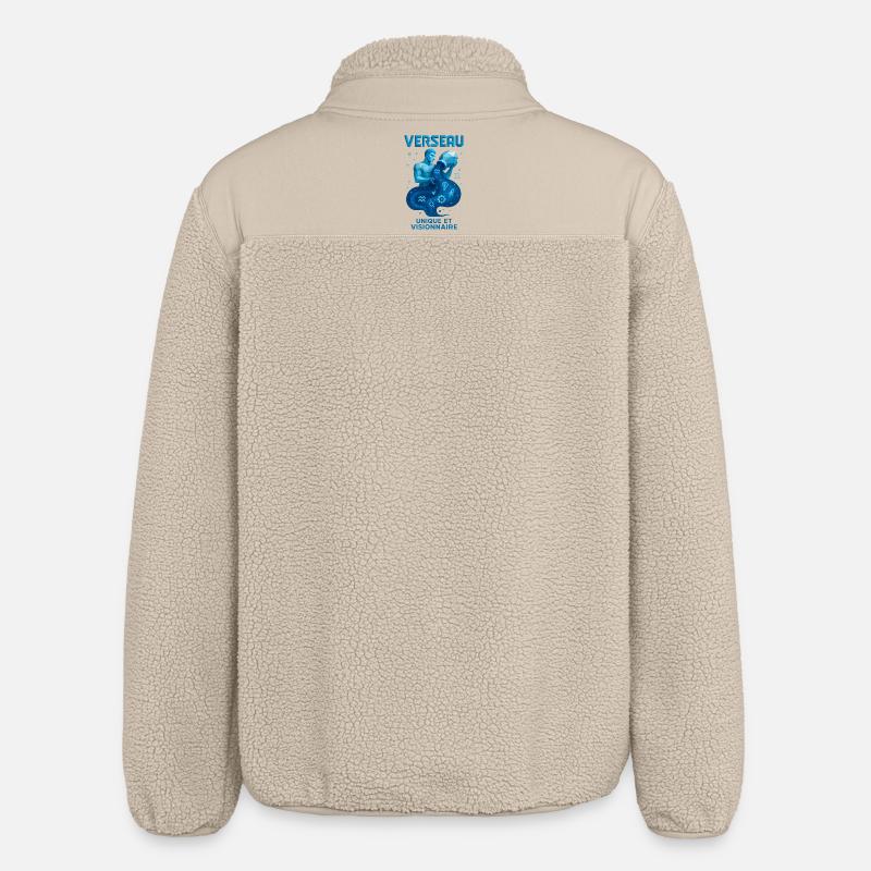 Wassermann Sternzeichen - Astrologie - Relaxed Fit Unisex Sherpajacke von Stanley/Stella - Beige
