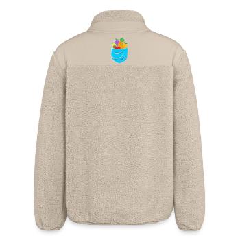 Food Nutrition Food - Relaxed Fit Unisex Sherpa Jacket by Stanley/Stella - beige - Back