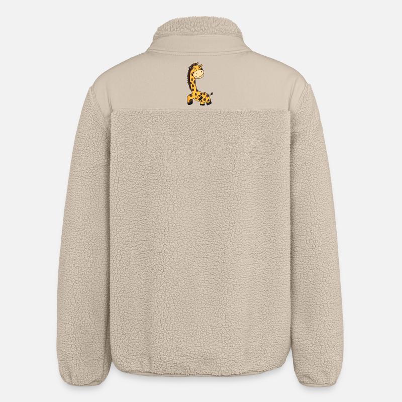 Giraffe - Relaxed Fit Unisex Sherpajacke von Stanley/Stella - Beige
