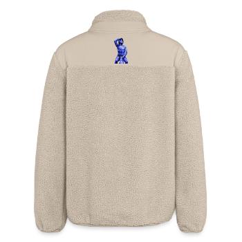 Bruckmandl Regensburg. Das Regensburger Bruckmandl - Relaxed Fit Unisex Sherpajacke von Stanley/Stella - Beige - Hinten
