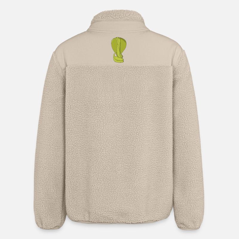 Cobra vert citron vibrant - Veste sherpa unisexe coupe décontractée Stanley/Stella - beige