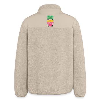 Irish Dance Step-dancing Celtic Fan - Relaxed Fit Unisex Sherpa Jacket by Stanley/Stella - beige - Back