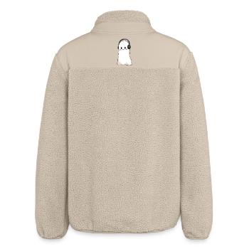 Gespenst mit Kopfhörer - Relaxed Fit Unisex Sherpajacke von Stanley/Stella - Beige - Hinten
