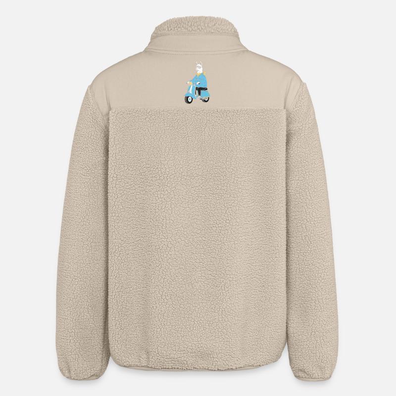 Lama Denim Scooter - Relaxed Fit Unisex Sherpa Jacket by Stanley/Stella - beige