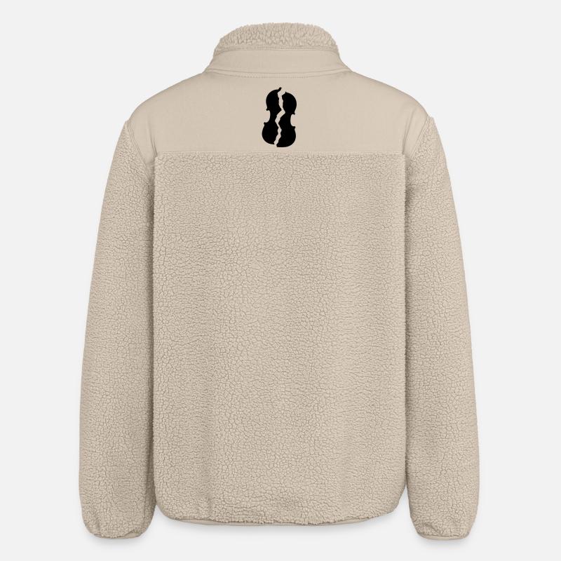 Broken violin - Relaxed Fit Unisex Sherpa Jacket by Stanley/Stella - beige