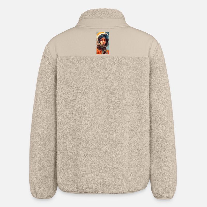 Fille de l’espace - Veste sherpa unisexe coupe décontractée Stanley/Stella - beige