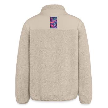 Belgrad Serbien Stadt Design - Relaxed Fit Unisex Sherpajacke von Stanley/Stella - Beige - Hinten