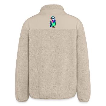 Penguin - Relaxed Fit Unisex Sherpa Jacket by Stanley/Stella - beige - Back