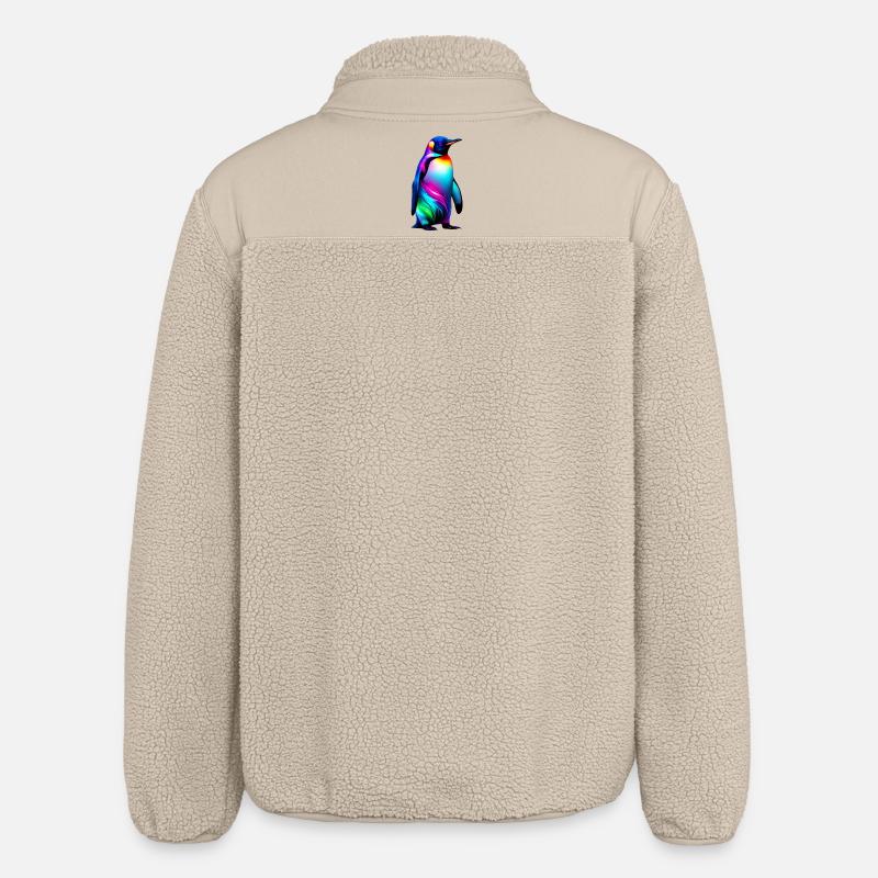Penguin - Relaxed Fit Unisex Sherpa Jacket by Stanley/Stella - beige