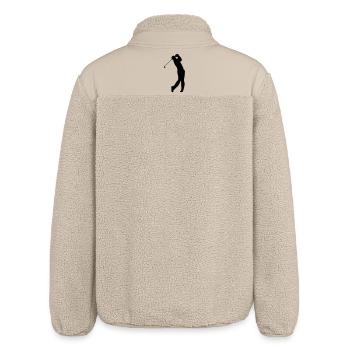 Golfer Schatten - Relaxed Fit Unisex Sherpajacke von Stanley/Stella - Beige - Hinten