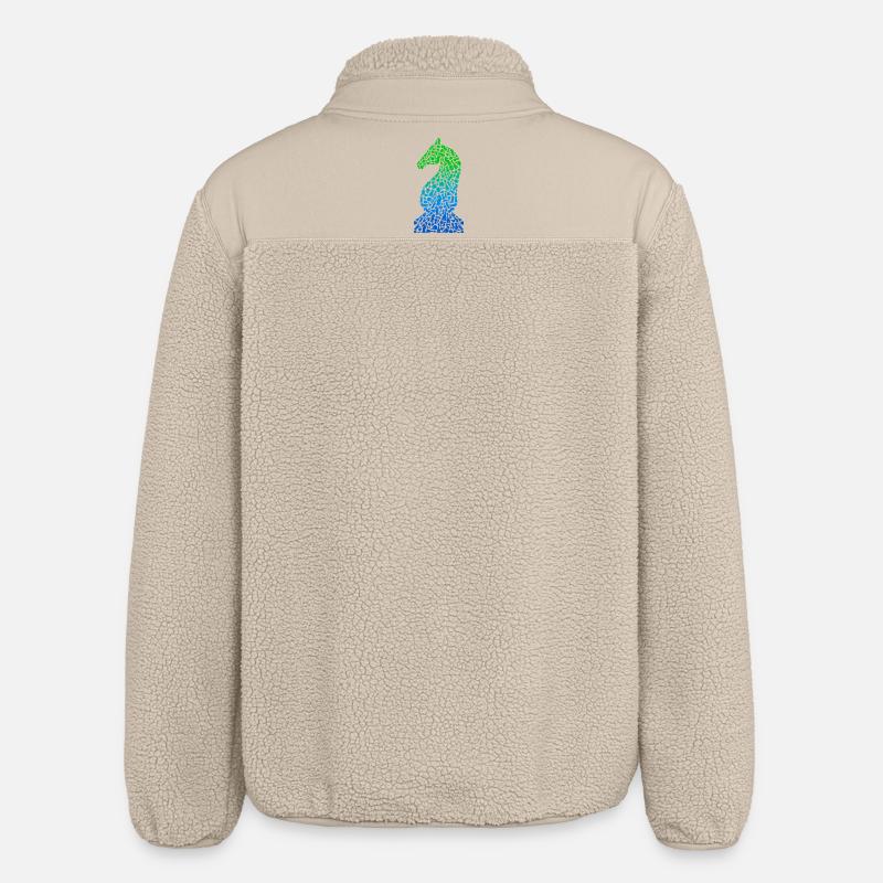 Pièces d’échecs Jeu d’échecs Joueur d’échecs - Veste sherpa unisexe coupe décontractée Stanley/Stella - beige