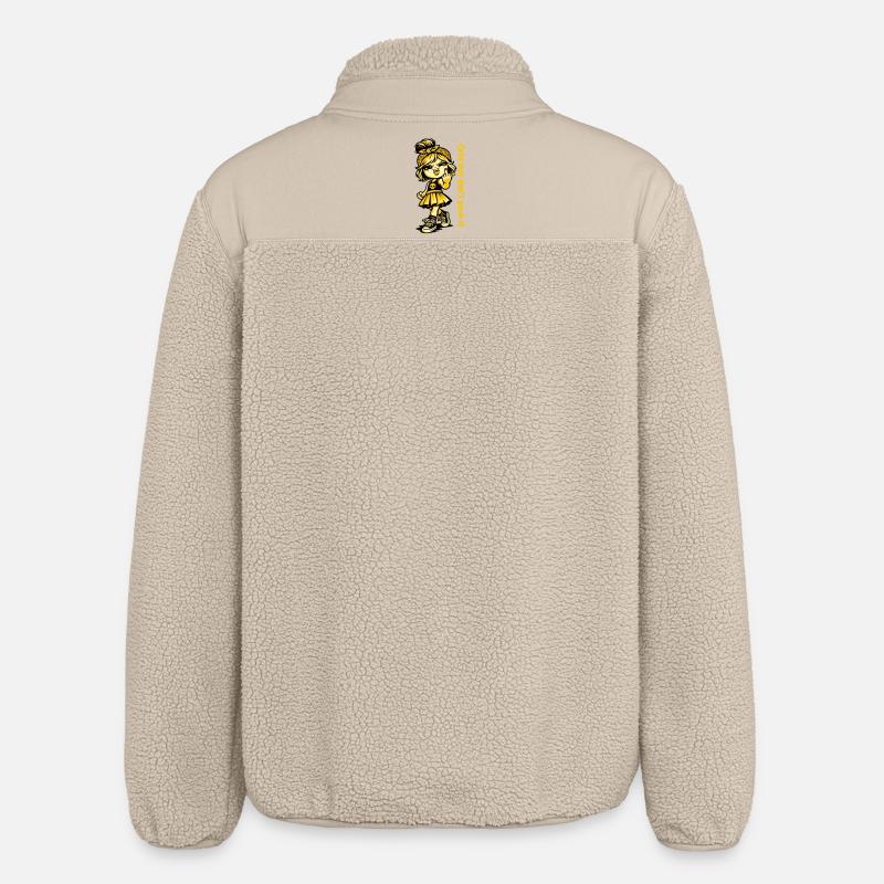 Cute but don't push it. - Relaxed Fit Unisex Sherpa Jacket by Stanley/Stella - beige
