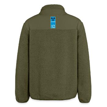 Aveyron - Relaxed Fit Unisex Sherpa Jacket by Stanley/Stella - khaki - Back