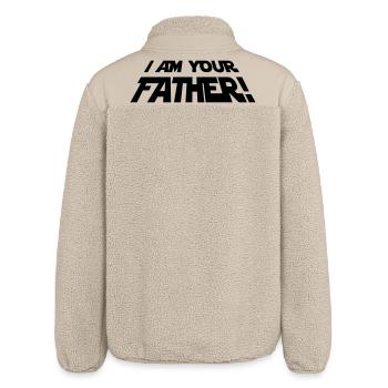 i am your father - Relaxed Fit Unisex Sherpa Jacket by Stanley/Stella - beige - Back