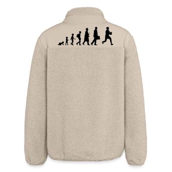 Development of the rugby player - Relaxed Fit Unisex Sherpa Jacket by Stanley/Stella - beige - Back