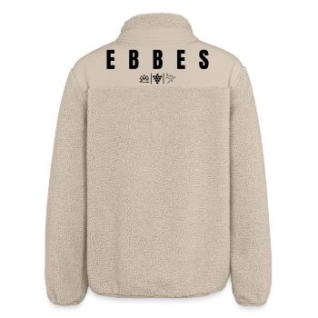 Ebbes - Relaxed Fit Unisex Sherpajacke von Stanley/Stella - Beige - Hinten