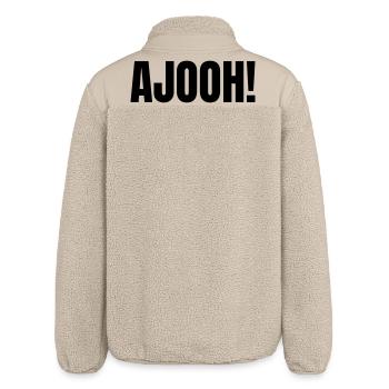 Ajooh - Relaxed Fit Unisex Sherpajacke von Stanley/Stella - Beige - Hinten