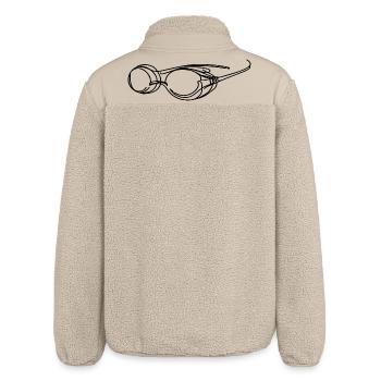 Schwimmbrille Grafik - Relaxed Fit Unisex Sherpajacke von Stanley/Stella - Beige - Hinten