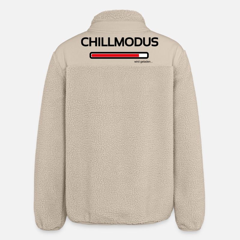 Chill mode - today we only rest - Relaxed Fit Unisex Sherpa Jacket by Stanley/Stella - beige