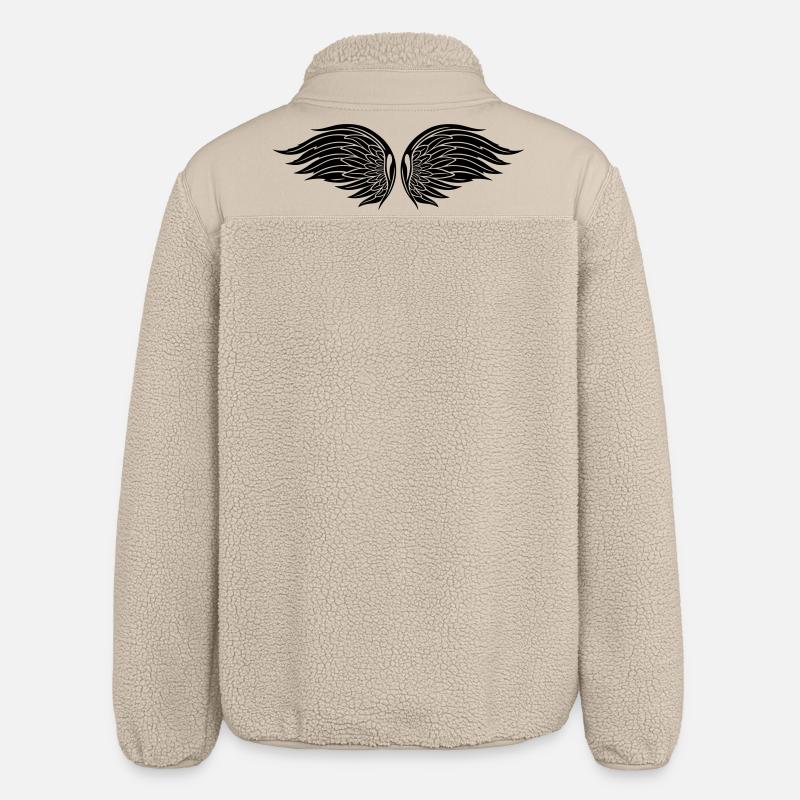 Ailes d'ange, ailes, Noël. - Veste sherpa unisexe coupe décontractée Stanley/Stella - beige