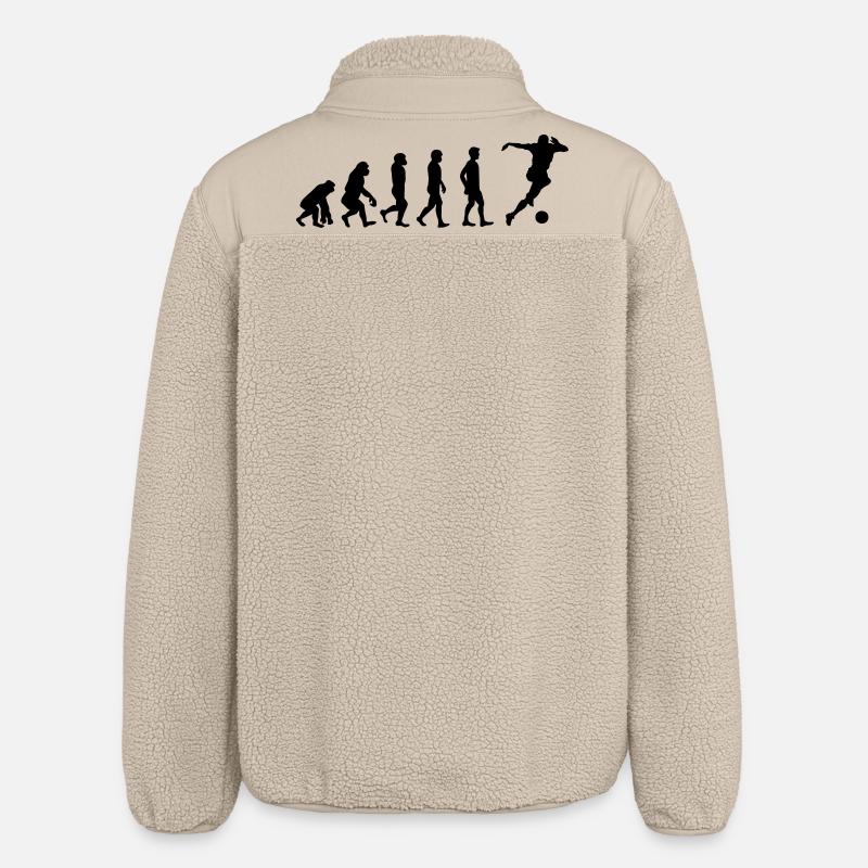 Evolution soccer - Veste sherpa unisexe coupe décontractée Stanley/Stella - beige