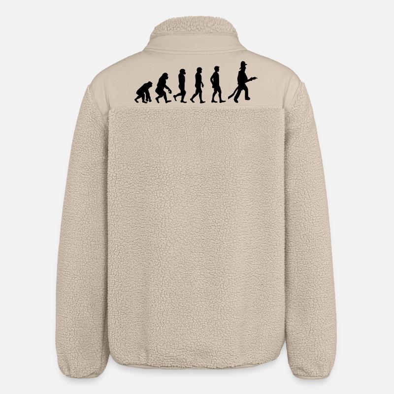 Feuerwehr Evolution - Relaxed Fit Unisex Sherpajacke von Stanley/Stella - Beige